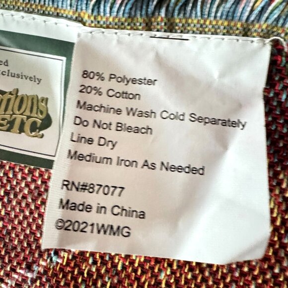 Babys 1st Christmas Throw Blanket 50 X 36 Collections Etc. Woven Teddy Bear - Picture 11 of 11